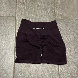 Alphalete biker shorts dark purple